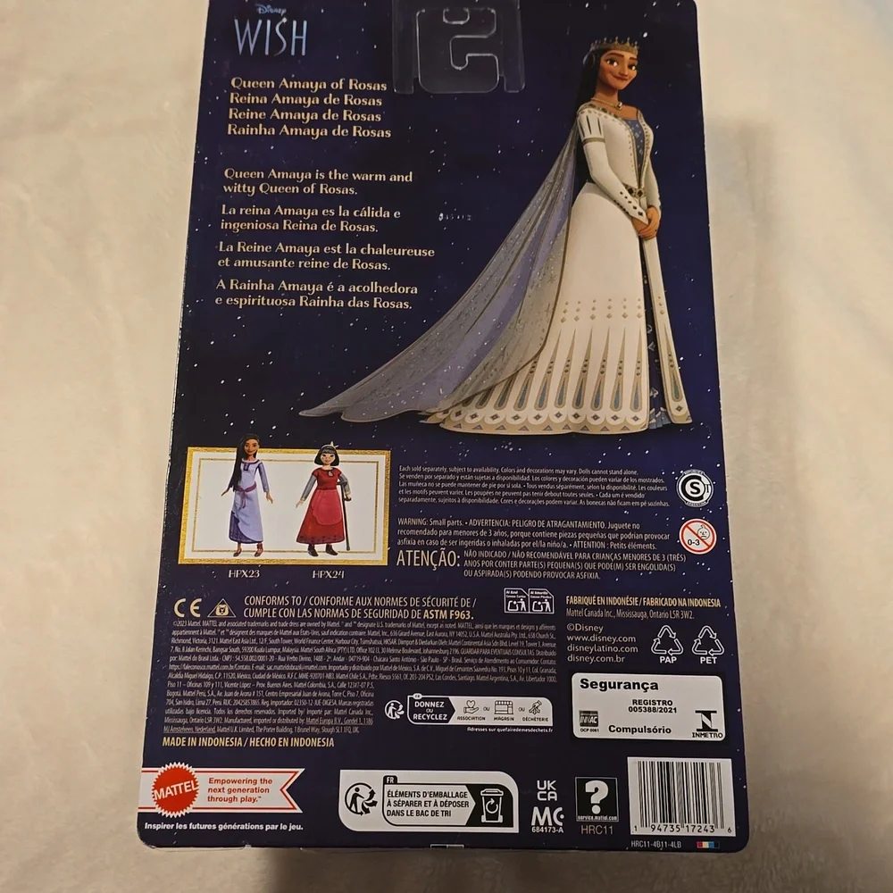 Queen Amaya‎ of Rosas Doll from Disney Mobie Wish NWT